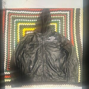 Hard Rock Cafe Black Hooded Jacket